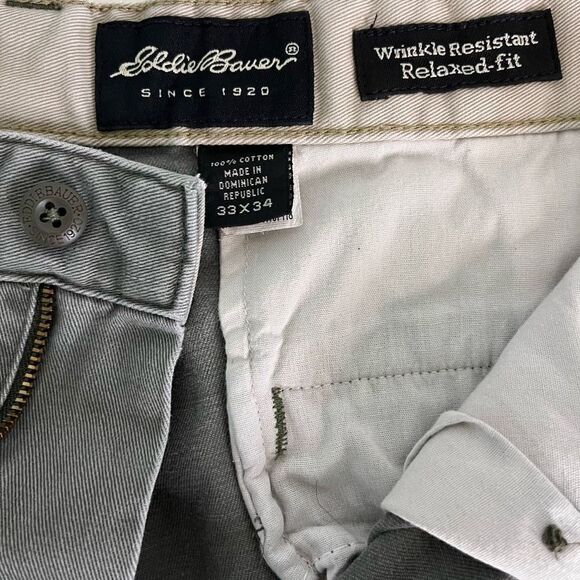 Eddie Bauer Wrinkle Resistant Relaxed Fit Pants Size 33x34 - Picture 5 of 10